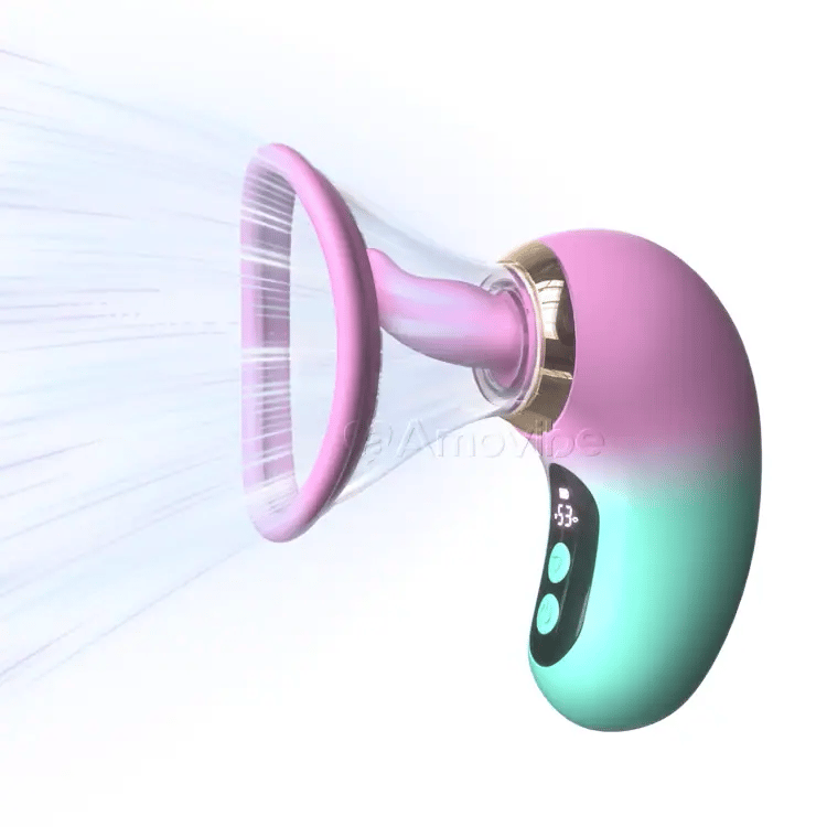 5-w-1 Wibrator z funkcją ssania, lizania i sterowaniem LCD
