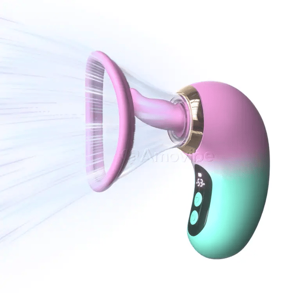 5-w-1 Wibrator z funkcją ssania, lizania i sterowaniem LCD