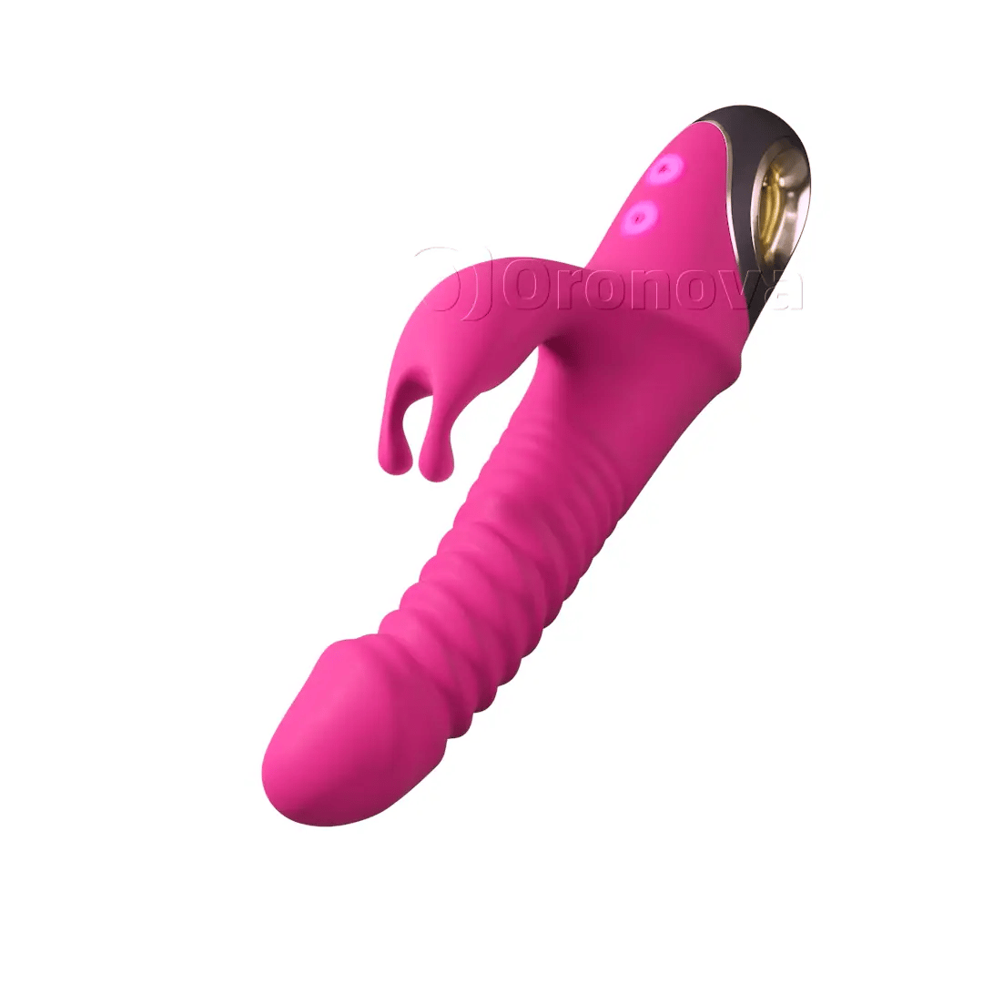 3-in-1 Thrusting Rabbit Vibrator with 9 Vibration Modes