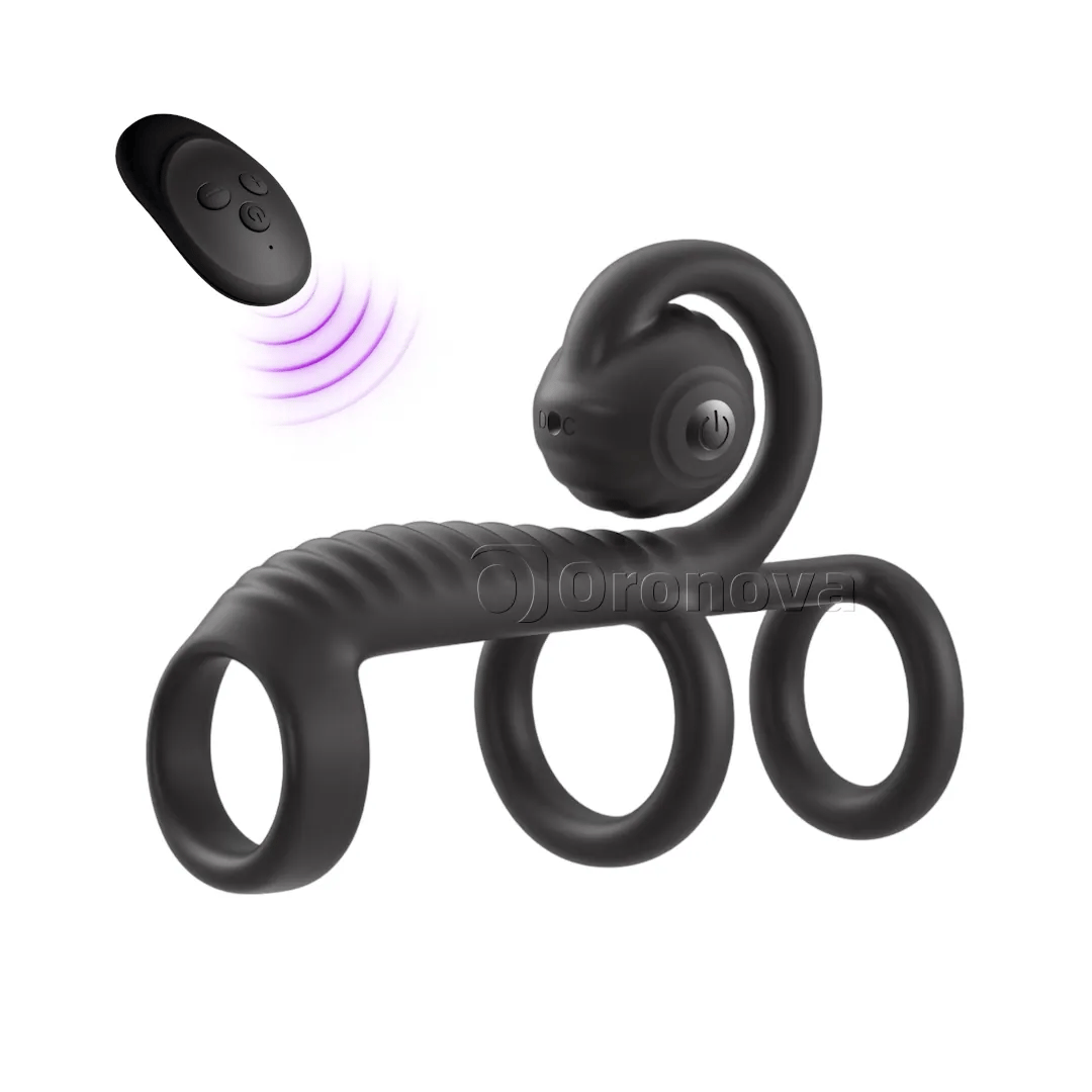Three-Ring Design | Dual Vibration | Smooth, Rounded Vibration Head