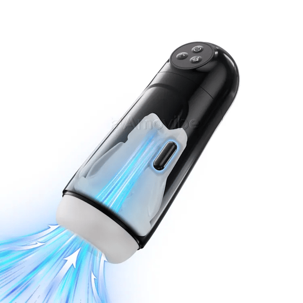 Męski automatyczny masturbator – 9 wzorów ssania + wibracje i wir wodny