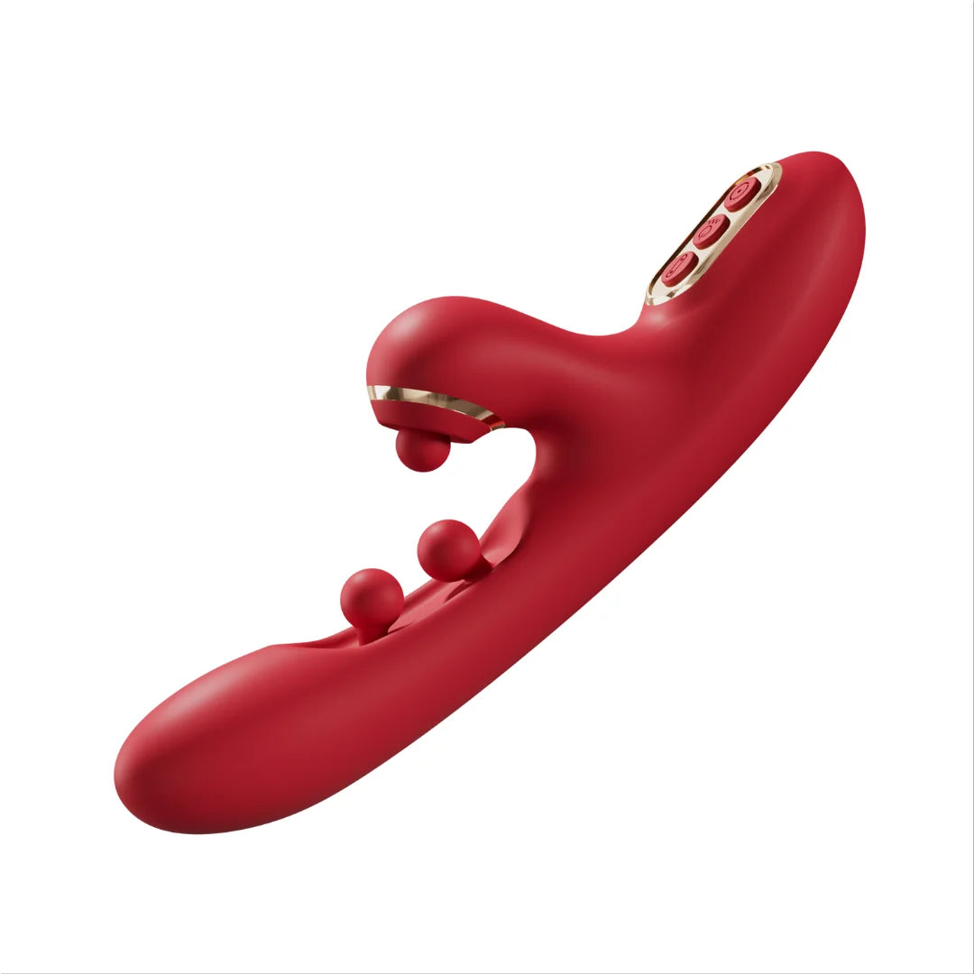 3-in-1 Vibrating Wand with Dual-Ball Pinching & Rhythmic Tapping | 3 Functions, Independent Control