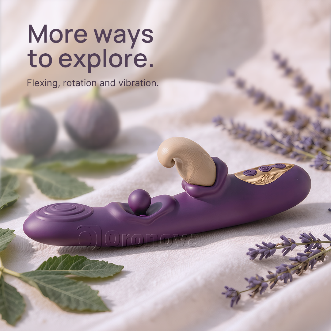 3-in-1 Flexible Vibrator Rotating + Tapping + Multi-Mode Vibration