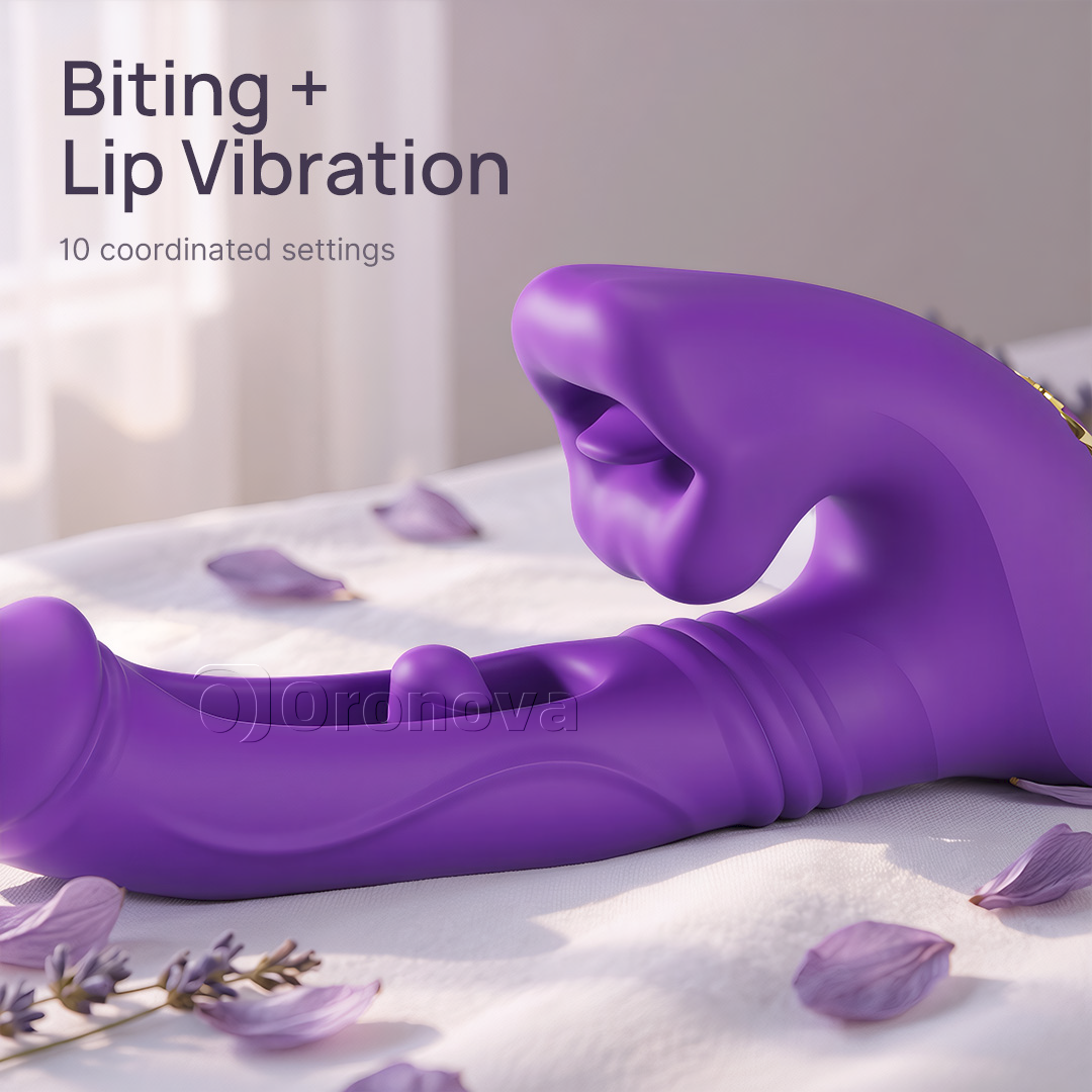 Hollow Thrusting Vibrator with Fingertip & Head Vibration