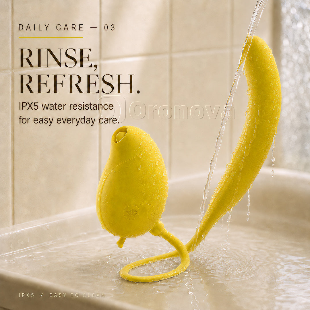 Mango & Banana | 2-in-1 Suction & Tapping Bluetooth Vibrator