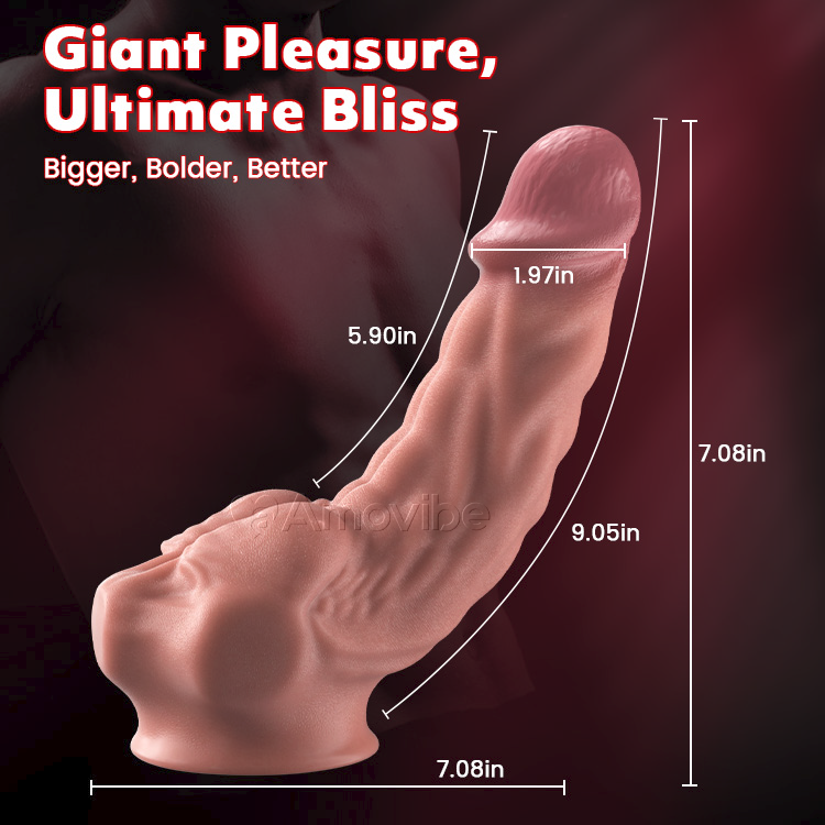 Elastyczny 9-calowy realistyczny dildo z przyssawką