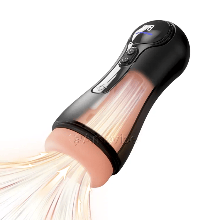 Automatyczny masturbator męski – 4 ssania, 9 wibracji, wyświetlacz LED