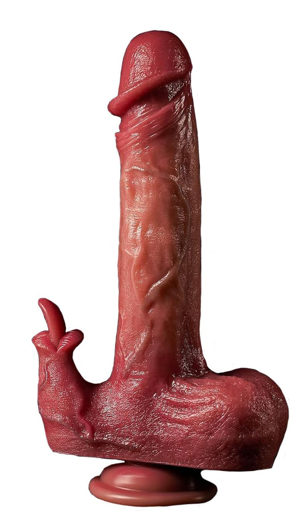 Realistyczny podwójny wibrator ustny - ładowany przez USB i cicha praca